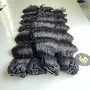 Cloudyhair - Cabello Humano Vietnamita Remy de Alta Calidad, Negro, Ondulado Profundo, Doble Trama, 100 g - Product Image 6