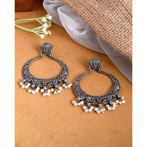 Pendientes de Aro Finos de Plata Meera Jaipur Sita - Product Image 3