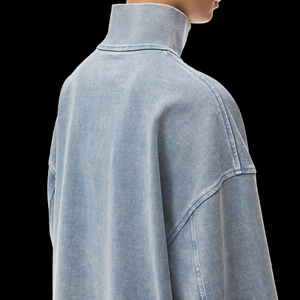 Sweat-shirts d'hiver personnalisés en coton biologique 100% avec poche solide, doublure écologique et broderie, style streetwear - Product Image 6