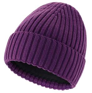Wholesale Unisex Knitted Winter <b>Beanies</b> Custom Label Design Top Selling <b>Streetwear</b> Winter <b>Beanies</b> - Product Image 1