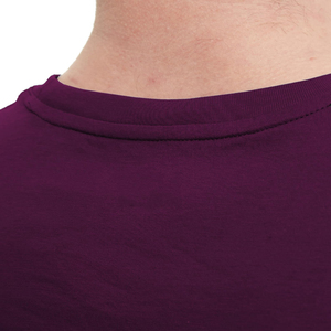 Camiseta sin Mangas para Hombre, Color Morado, Cuello Redondo, Color Sólido, Informal, Transpirable, Tejida, para Entrenamiento - Product Image 6