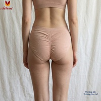 Culottes sans couture pour femmes, sous-vêtements tricotés taille haute, gainant, respirant, invisible, lingerie amincissante pour le contrôle corporel