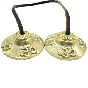 Címbalos Tibetanos de Latón para Oración, Pooja, Meditación, Campanas Tradicionales para Templo, Decoración del Hogar, Práctica de Yoga - Product Image 3