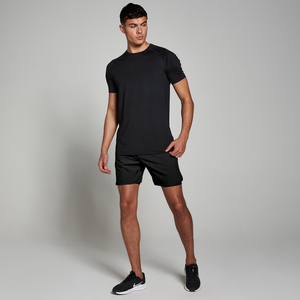Pantalones Cortos de Compresión 2 en 1 para Hombre, para Correr, Gimnasio, Entrenamiento, Fitness, Deportes, con Logotipo Personalizado, OEM, al por Mayor, Color Negro - Product Image 3