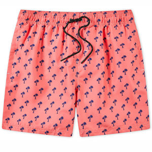 Wholesale Men's Blue Summer Swimming Shorts 100% Polyester Quick Dry <b>Knee</b> Length - Product Image 6