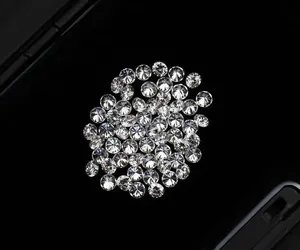 Diamantes Sueltos Blancos HPHT CVD de 3 mm, Corte Brillante Redondo Calibrado, Cultivados en Laboratorio, 0.108 Quilates por Pieza, 58 Piezas para la Elaboración de Joyería Personalizada - Product Image 5