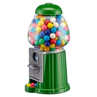 Distributeur de bonbons manuel Kwang Hsieh 9 pouces en métal, mini machine à bonbons à monnayeur, qualité alimentaire, avec support en anglais pour usage domestique et professionnel
