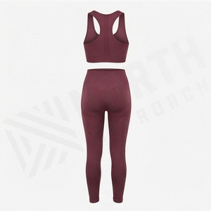 Conjunto Deportivo de Dos Piezas para Yoga sin Costuras para Mujer, Ropa Deportiva para Gimnasio, Ejercicio, Entrenamiento - Product Image 2