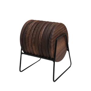 Posavasos de madera con forma de flor, estilo tradicional chino, artesanía ecológica - Product Image 2