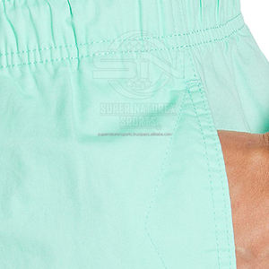 Pantalones cortos para hombre, cómodos, con cintura elástica, patrón sólido, lona, estilo informal, venta al por mayor en línea, ligeros - Product Image 3