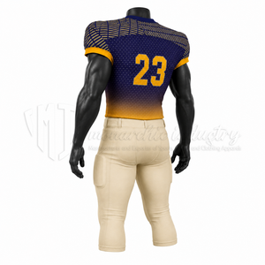 Ensemble d'uniformes de football américain personnalisés, maillot et pantalon de football d'équipe personnalisés, fabricant de vêtements de sport performants, OEM ODM - Product Image 5