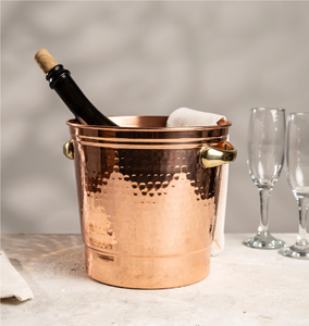 Wholesale Copper Ice Bucket With Brass Handle Wine Top Quality Copper Beverage top quality ice buckets - Product Image 4