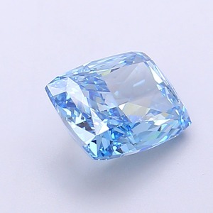 เพชรบลูแฟนซีวิวิดบลู 1.41 กะรัต เพชรเพาะเลี้ยงทรงสี่เหลี่ยมคุชชั่นเจียระไนแบบโมดิฟายด์ VS2 ความสะอาดระดับ EX ขัดเงา เพชรบลูแบบหลวม จำหน่ายเพชรบลูแบบขายส่ง - Product Image 4