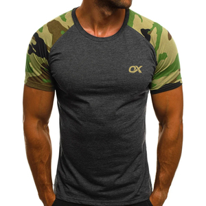 T-shirt pour homme à col rond, coupe classique, polyester/coton, logo personnalisé, tissu en toile de haute qualité, respirant, service OEM - Product Image 4