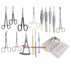 BISONS - Juego de Instrumentos Quirúrgicos Manuales de Blefaroplastia de Acero Inoxidable Ristow, Kit de Cirugía Plástica de Párpados - Product Image 1