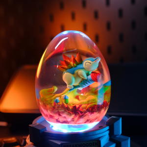 Lámpara de resina personalizada, lámpara de resina, luz nocturna personalizada, lámpara de epoxi de Pokémon, lámpara art déco, regalo personalizado, regalo hecho a mano - Product Image 5