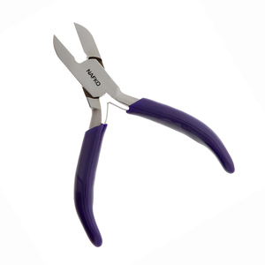Pince coupante miniature en acier inoxydable de qualité supérieure, outil de fabrication de bijoux, outil de bricolage, poignée violette, outil pour la pose de bijoux, format de poche - Product Image 1