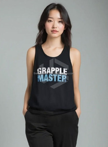 Custom Design Cotton Stretch Gym Workout Fitness Wear High Quality Comfortable Plus Size Women Tank <b>Top</b> - Product Image 5