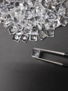 Topacio Blanco Natural de 5MM, Corte Cuadrado Escalonado, Gemas Sueltas de la Mejor Calidad para Joyería - Product Image 3