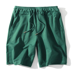 <b>Men's</b> Solid Color Knitted Drawstring Bermuda <b>Shorts</b> Casual Mid Waist <b>Yellow</b> Green - Product Image 5