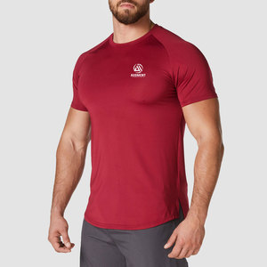 Camiseta de gimnasio de material ligero y elástico diseñada para entrenamiento físico, ejercicio en el gimnasio, correr y uso en un estilo de vida activo. - Product Image 1