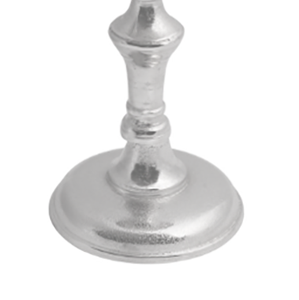 Decorative Candle Stand for Home Decor Silver Finished Casted Aluminium Candle Pillar Holder Handmade Customized - Product Image 5