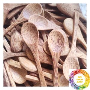 Cuchara de Madera de Coco para Regalo de Inauguración de Casa, Utensilio de Servir Hecho a Mano Natural para Propietarios de Casas Nuevas, Decoración de Cocina y Comedor - Product Image 3
