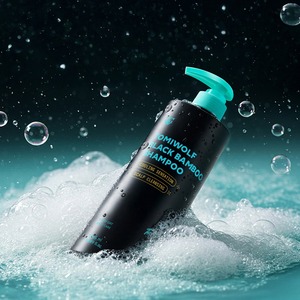 [TOMIWOLF] Champú Refrescante para el Cuero Cabelludo, Cuidado Capilar Coreano, 1035ml Gran Capacidad, Cuidado Diario del Cabello, Champú de Bambú Negro - Product Image 1