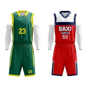 Vente en gros de maillots de basket-ball américains personnalisés, respirants, 100% polyester, avec coutures d'équipe - Product Image 1