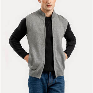 Suéteres de punto con cremallera para hombre, hechos con material 100% algodón, los más vendidos, en oferta. - Product Image 2