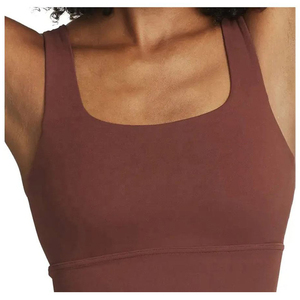 Women's <b>Racerback</b> Sports <b>Bra</b> Medium Support Solid Color Yoga Workout Top Scoop Neck Spandex Polyester Fitness <b>Bra</b> - Product Image 2