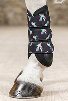 Bota de Protección para Tendones de Caballo, Diseño de Guepardo Impreso Digitalmente, Personalizable, Ligera, Acolchada con Neopreno, Resistente a Impactos