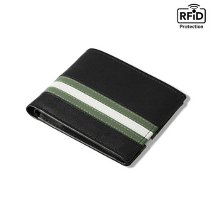 OEM Wholesale Premium Genuine Leather Fold Short Travel Card Holders Designer Men's <b>RFID</b> Protected Customizable High Quality - Product Image 3
