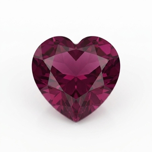 Precio al por mayor: Gemas de granate rodolita púrpura natural de 5 mm con corte en forma de corazón, piedras sueltas calibradas de 5 mm para fabricantes de joyas - Product Image 2
