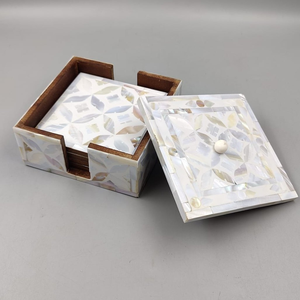 Sous-verre en nacre Royal Design avec support 300 mm, antidérapant, design glamour, tapis et sous-verres en nacre - Product Image 4
