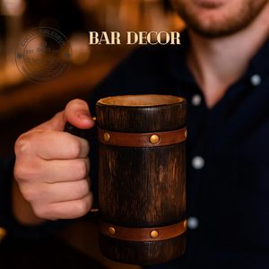 Fabrication de tasses en bois écologiques faites à la main, tasse à boire en bois naturel pour la maison, disponible - Product Image 1
