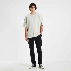 T-shirt homme oversize, coupe ample et décontractée, coton respirant, col rond, style streetwear, tissu doux, usage quotidien, vêtements d'été - Product Image 3
