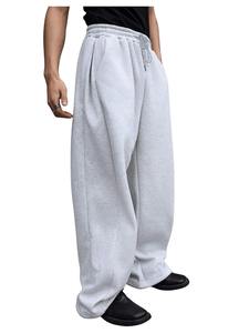 Pantalon long homme 2026 très demandé, en lin et coton, coupe droite, ample, léger, respirant, décontracté, style streetwear - Product Image 2