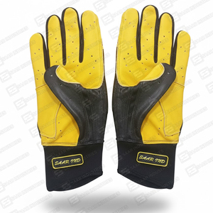 Guantes de Béisbol y Sóftbol al por Mayor, de Cuero, con Logotipo Personalizado, Unisex, para Diestros, Dedos Completos Cerrados, Transpirables - Product Image 4