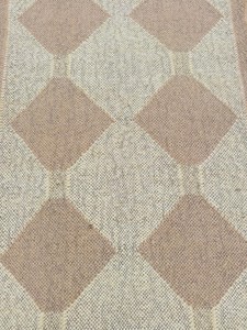 Tapis de couloir en laine et jute à motif diamant naturel, style bohème kilim, fait main, pour entrée, couloir, escalier, style ferme - Product Image 3