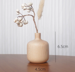 Jarrones de Madera Natural, Artesanías de Madera, Jarrón Decorativo para el Hogar, Jarrón de Madera para Flores - Product Image 4