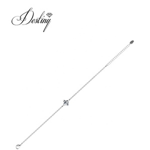Daisini elegante Calle bracciale impreziosito da cristalli <span class=keywords><strong>Swarovski</strong></span> brillante catena di cristallo 925 gioielli in argento Sterling da donna - Product Image 4