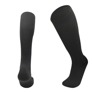 Chaussettes de football à compression avec logo personnalisé, chaussettes de sport unies, hauteur genou, pour équipes de football, hockey, basketball - Product Image 2