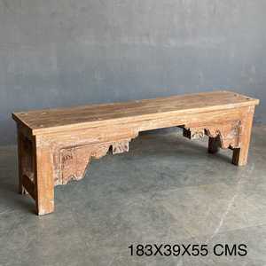 Bancos de Madera Estilo Vintage de la India, Banco de Madera Resistente para el Hogar, Decoración Vintage Combinable - MOQ 1 Contenedor Únicamente - Product Image 6