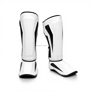 Protections de tibia et coussinets d'entraînement Muay Thai en cuir PU pour la protection MMA et de boxe - Product Image 2