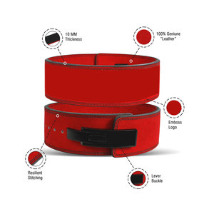 Cinturón de levantamiento de pesas con palanca para máxima sujeción en levantamientos pesados y estabilidad del núcleo. - Product Image 2