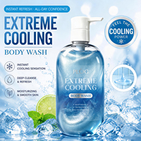 PLOG Gel Douche Rafraîchissant Menthe Effet Glacé, Marque Privée, Logo Personnalisé, Hydratant, Idéal Été, Vente en Gros, Nettoyant Corporel