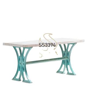 Table en fonte industrielle de styliste indien, fabriquée à la main, Table Unique de styliste d'hôtel - Product Image 2