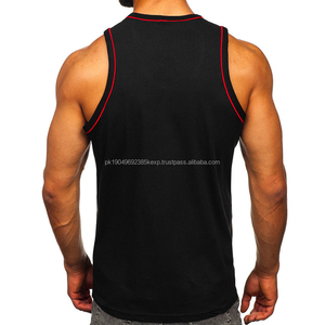 Camisetas sin Mangas Casuales para Hombre al por Mayor, 100% Algodón con Spandex, Cómodas, de Color Sólido, con Logotipo Personalizado, Transpirables, Estilo Urbano - Product Image 6