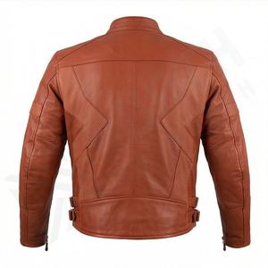 Veste de moto en cuir véritable pour homme de qualité supérieure, nouvelle arrivée, vestes de moto d'hiver, protections amovibles, personnalisables - Product Image 2